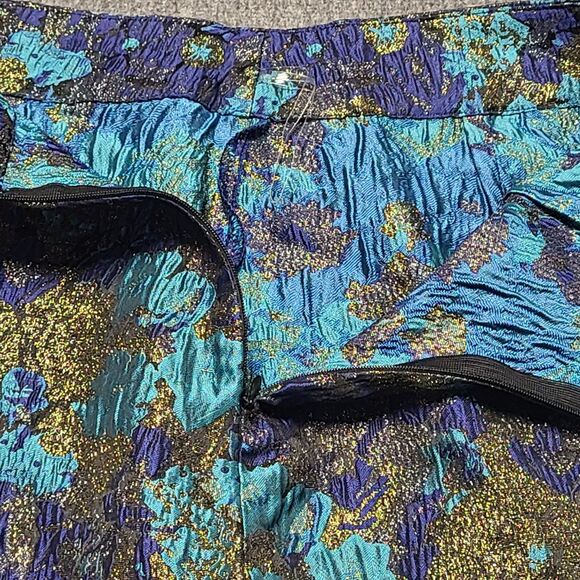 Nasty Gal Womens Skirt 8 Metallic Bracade Multicolor Boho Festival Glitter Party - Picture 7 of 9